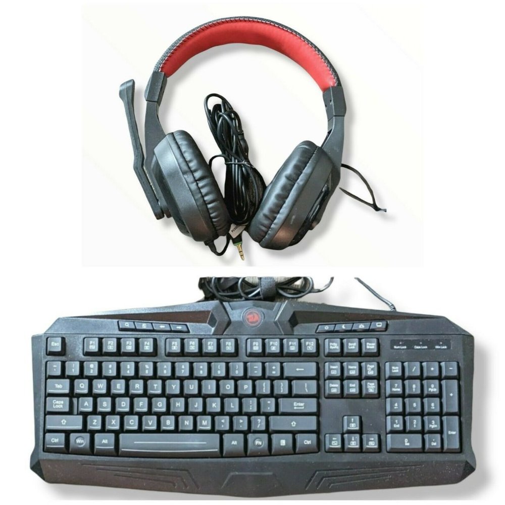 Redragon Gaming Keyboard Headphones Combo S101 Wired RGB Backlight Black
